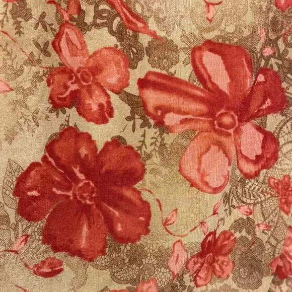 Vintage Carol Rose Floral Y2K Top Size 1X - Picture 5 of 10